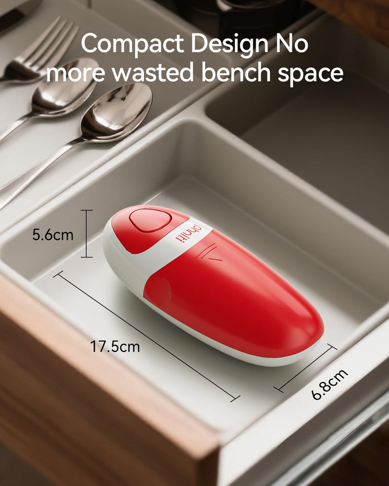 Electric Can Opener,Phniti Automatic Can Opener with Smooth Edge, Handheld Electric Can Opener for Seniors, Arthritis and Chef, Battery Operated Can Opener Almost All Can Sizes for Kitchen Use