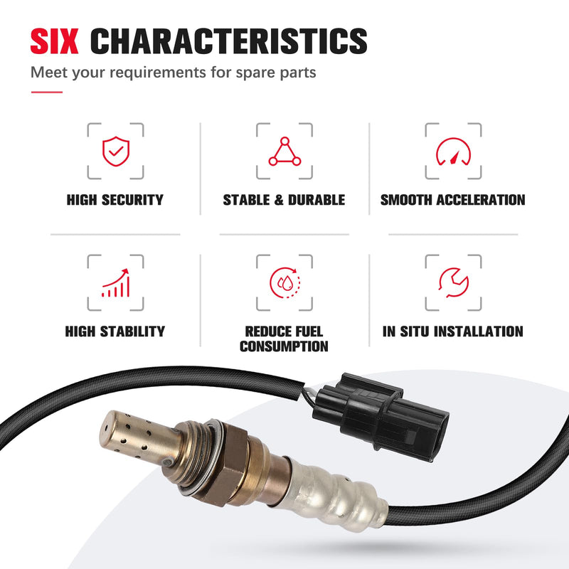 O2 Oxygen Sensor Compatible for Honda Odyssey 2014 2015 2016 2017 3.5L, Downstream Front & Rear, 2-PC Set, Replace# 36532RN0A01