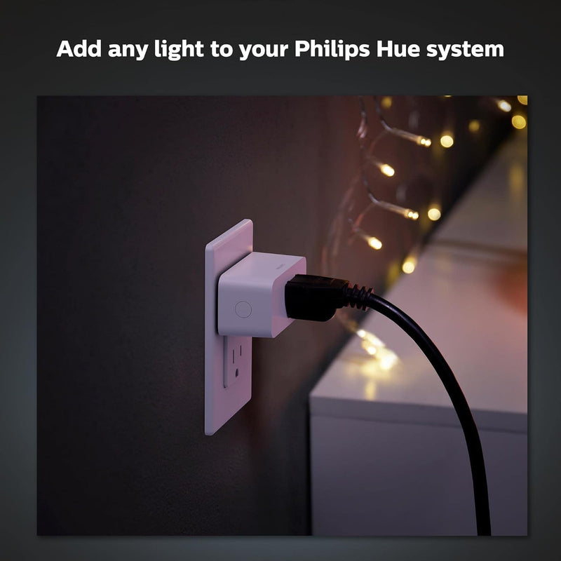 Philips Hue Smart Plug, White - 1 Pack - Turns Any Light Into a Smart Light - Control with Hue App - Compatible with Alexa, Google Assistant, and Apple HomeKit 1-Pack