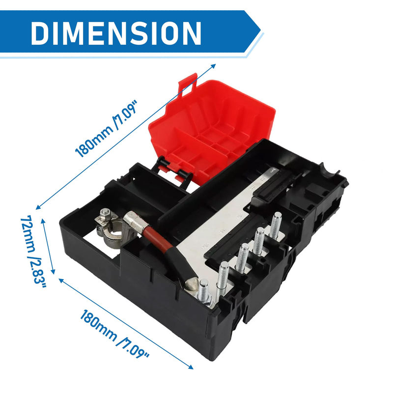 Fuse Box Battery Terminal with Cover Compatible with 2014-2016 Chevy Silverado, GMC Sierra, 2015-2020 Escalade, GMC Yukon, Chevy Suburban, Chevy Tahoe Fuse Box, OE Replace# 84354716 22985570 For Silverado/Sierra/Tahoe/Yukon/Escalade