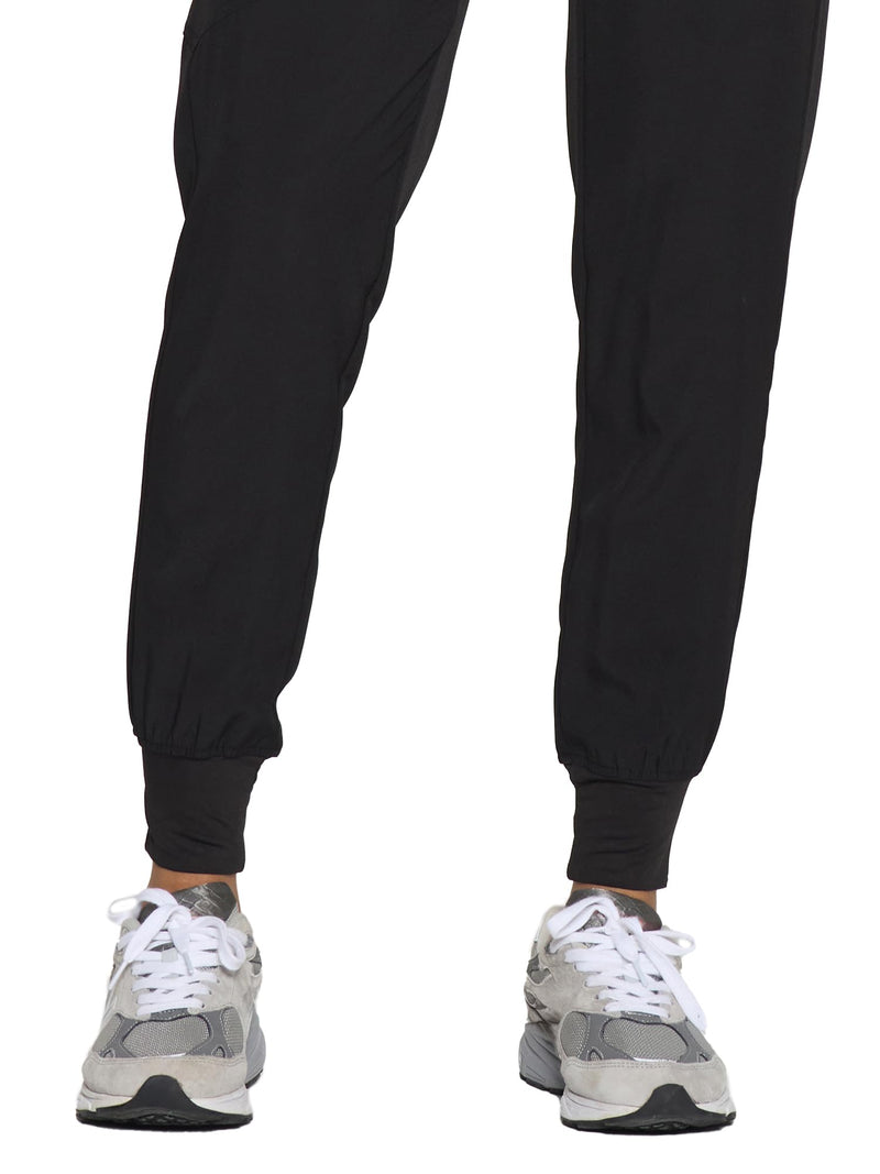 COZYFIT Womens Scrub Pants - Soft Stretch Yoga Style with 5 Pockets, Slim Fit Jogger Scrubs Pants for Women Standard 3X-Large Black