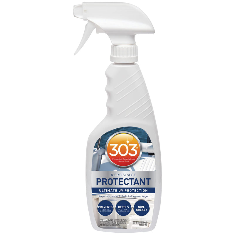 303 Products Marine Aerospace Protectant Spray – UV Protection, Repels Dust, Dirt, & Staining, Matte Finish, Restores Like-New Appearance, Outdoor Patio & Boat Cleaning Supplies 16 Fl. Oz. 16 fl. oz.