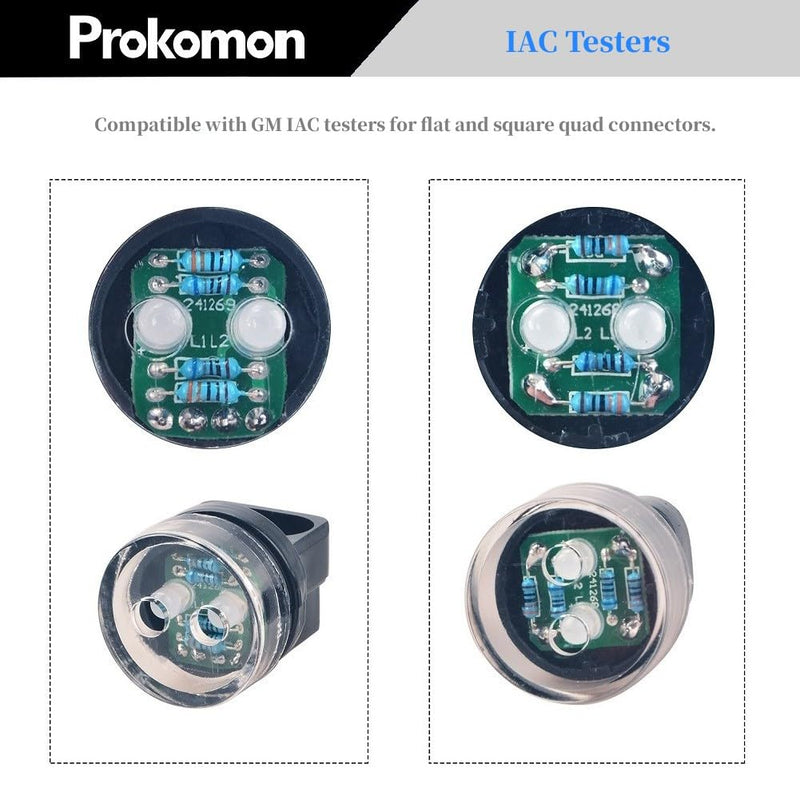 Prokomon 11 Pieces Noid Light Test Kit; Fuel Injector Noid Light Tester Kit with 8 Noids for Most Cars