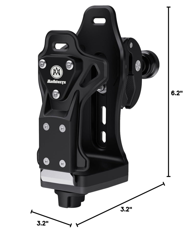 Extra Large Motorcycle Cup Holder Anti Theft, Mathtoxyz Bike Water Bottle Holder 1.95 – 3.6 inch Universal Size Handlebar Drink Holder Cage for Moto Bicycle, Boat, Scooter, Stroller, Wheelchair