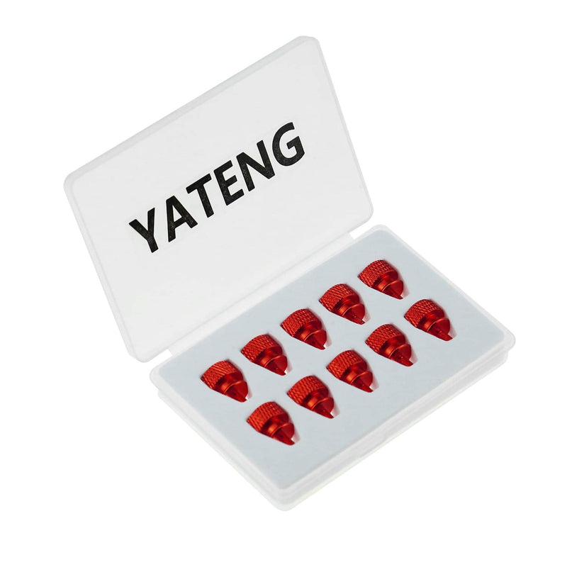 (10 Pack) Anodized Aluminum Computer Case screws (6-32 Thread) for Computer Cover / Power Supply / PCI Slots / Hard Drives DIY Personality Modification & beautification (Red)