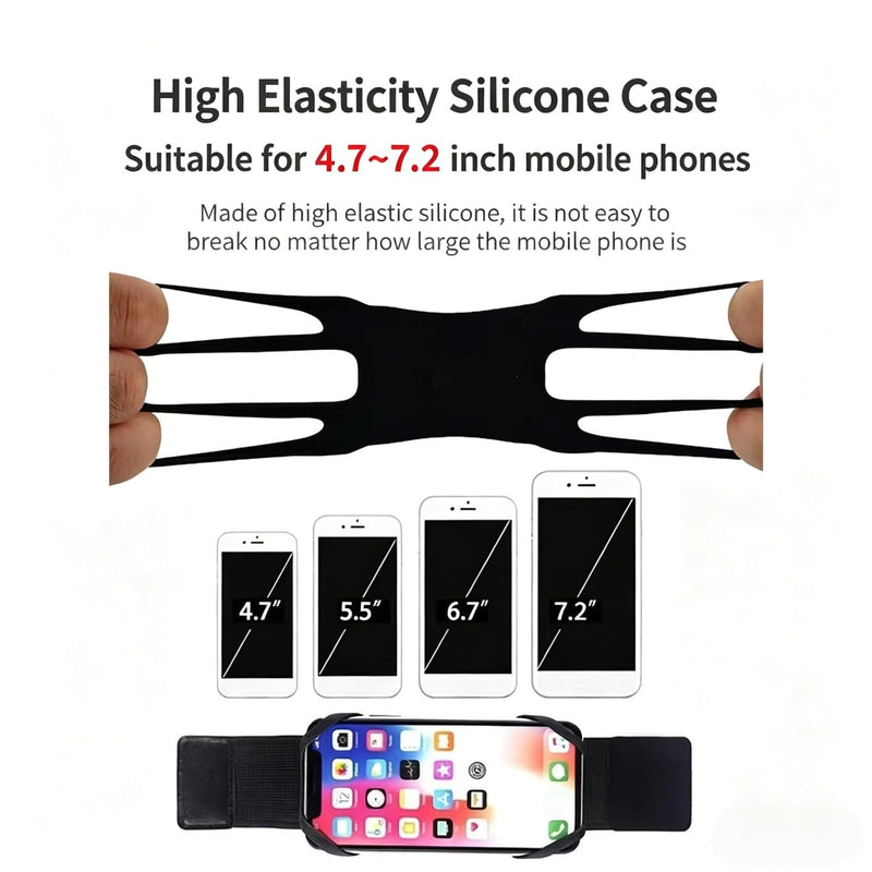 360° Rotating Armband Phone Mount, Elastic Sport Wristband for Running Cycling Driving Navigation