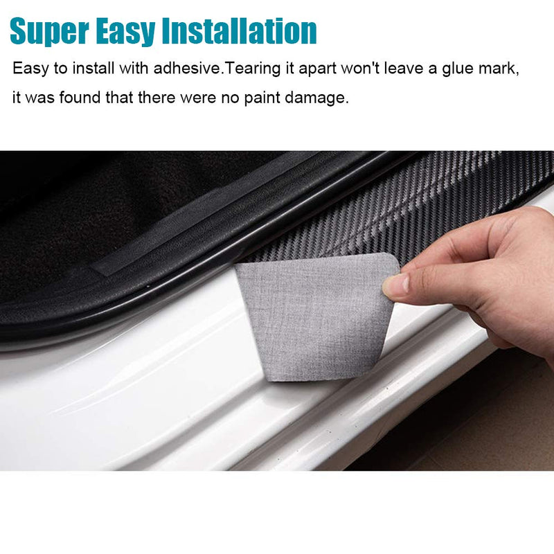 LEXLEY For Honda 2005-2023 2024 2025 4-Door CIVIC Carbon Fiber Style Leather Door Sill Protector Anti-Dirty Scuff Plate Cover Guard Sills Protector Trim,Welcome Pedal Protect 4PCS -RED RED