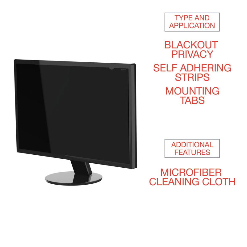 Innovera Blackout Privacy Filter for 24" Widescreen Flat Panel Monitor, 16:10 Aspect Ratio