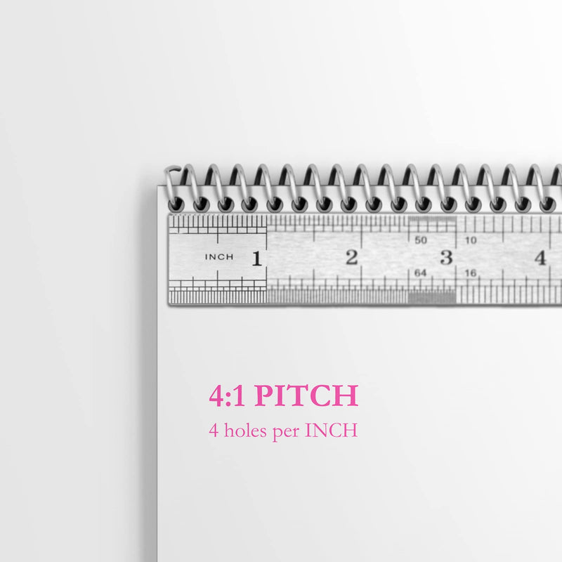 TOTiyea 50 Pack Plastic Spiral Binding Coils,20mm(3/4 ") Binding Spirals,170 Sheet Capacity,4:1 Pitch, Black 3/4" (170 Sheet Capacity)