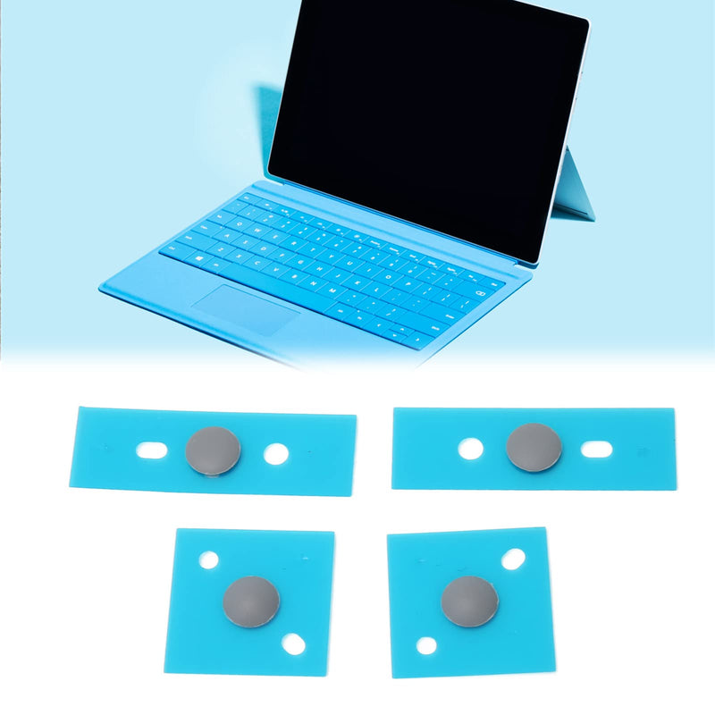 Laptop Bottom Case Rubber Feet Non Slip Round Dot Laptop Foot Pads Replacement for 3 4 5 (Silver) Silver