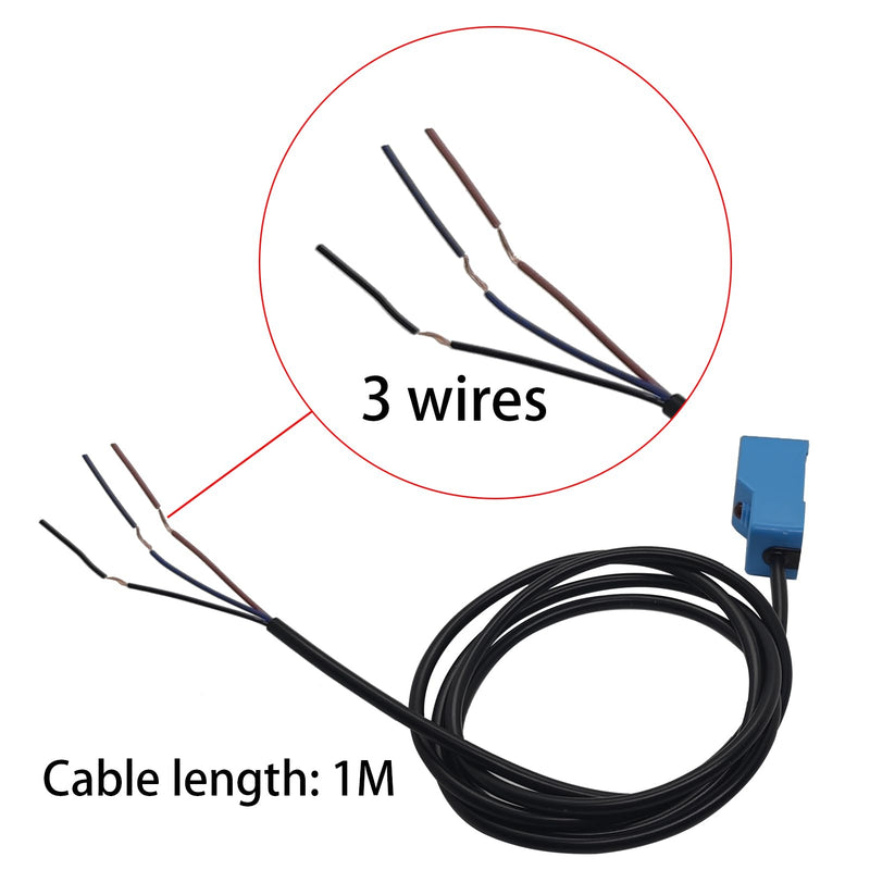 SN04-P2 NC Normal Close PNP Inductive Proximity Sensor Switch Detector 4mm 3 Wire DC 10~30V 5Pcs