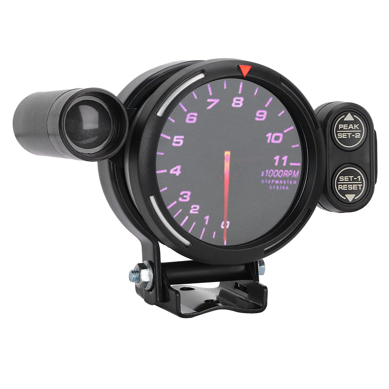 RPM Tacho Gauge,3.15in 80mm Car Tachometer RPM Gauge Meter 7 Color Highly Sensitive Automobile Instrument
