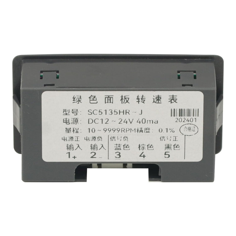 Tachometer 4 Digital LED Tach RPM Speed Meter,Digital Speedometer with Hall Proximity Switch Sensor NPN