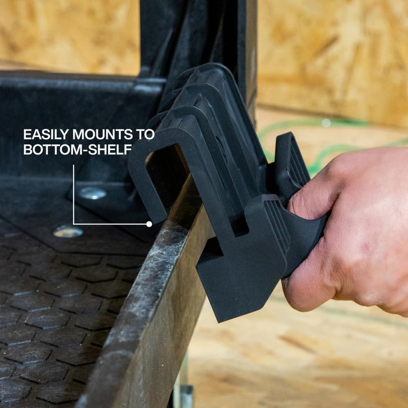 Klein Tools 54852MB MODBox Utility Cart Conduit Bender Holder, Snaps in to Securely Hold 1/2, 3/4 or 1-Inch Conduit Bender, Brooms, Mops