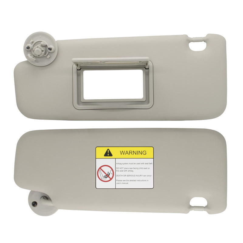 NHILES Driver Left Side Sun Visor Replacement Compatible with Chevy Sonic 2012-2019 Spark 2013-2016 Colour Gray Gray (Left Driver)