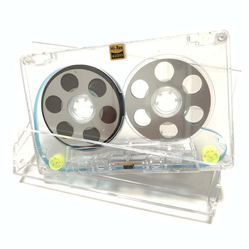 Reel to Reel Blank Audio Cassette Tape for Music Recording - Normal Bias Low Noise - 48 Minutes - Transparent Acrylic [ 5 Pack Blind Box Includes 5 of 54 Styles Tapes ] 5 Packs Blind Box