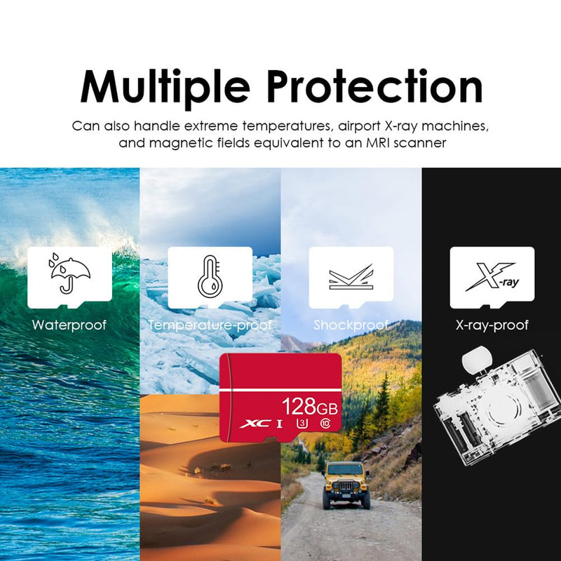 128GB SD Card U3 V30 A2, High Speed Memory Card for Dash Cam & Camera | 128GB SD Card C10 U3 V30 A2 4K Video for Dash Cam Security Camera Smartphones Tablets & Gaming, High Speed Memory Card