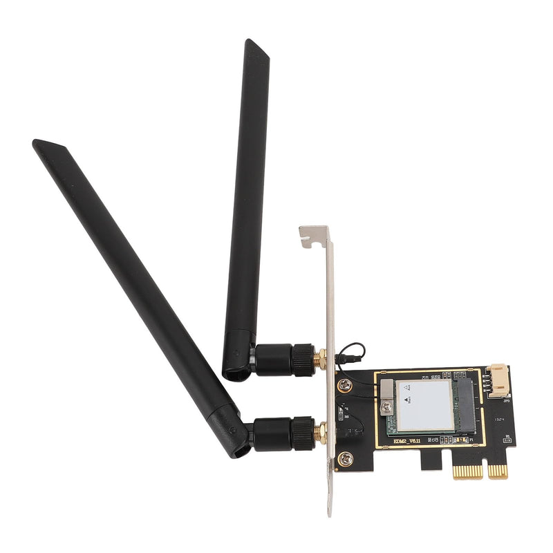 WiFi7 Card MT7925 PCIe Network Adapter, Bluetooth 5.3 5400Mbps Tri Band 2.4G 5G 6G Network Card, PCIEx1 WL Network Card Adapter for Linux, for OpenWrt, Support MU MIMO