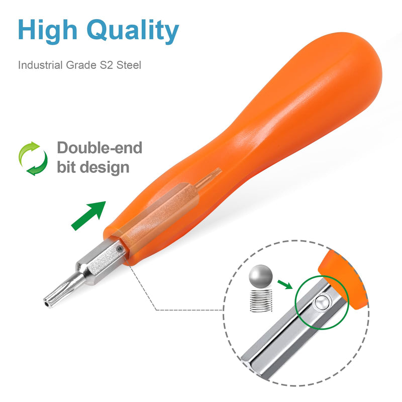 R/ing Screwdriver Replacement for WiFi Password Reset and Battery Change, Torx T6 T15 Bit Screwdriver for Ring Video Doorbell