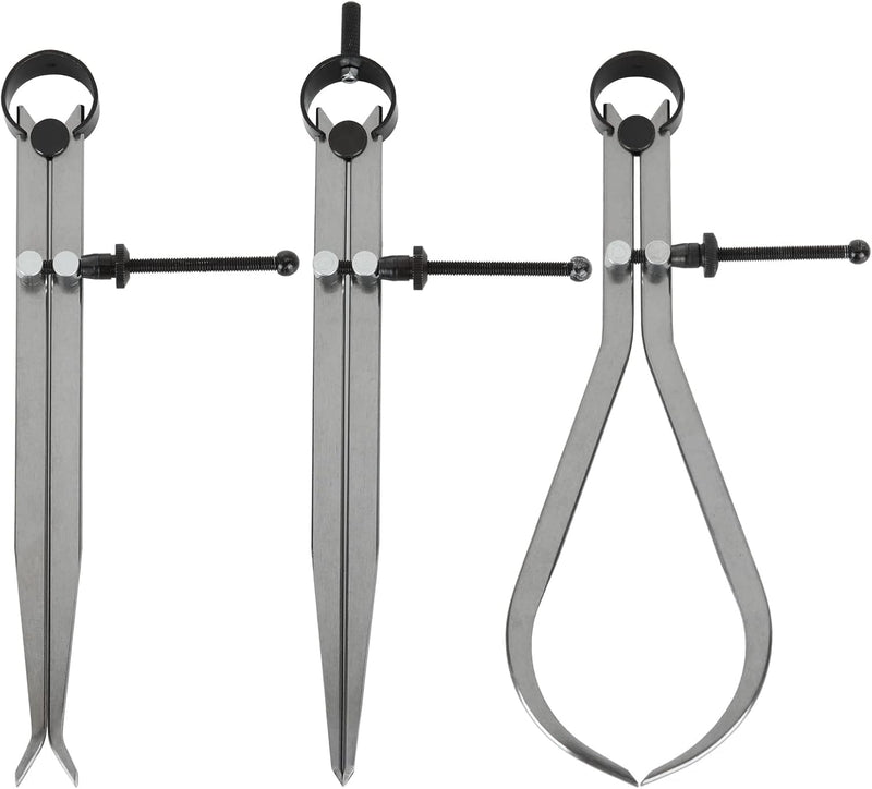 8" Inch Spring Caliper Set of 3 Pieces 200mm - Inside Outside & Divider Set