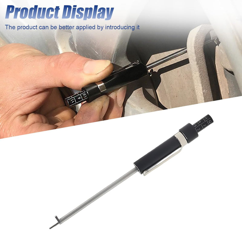 Brake Pad Thickness Gauge Measure Tool, Car Brake Measuring Tool with Scale, Tire Tread Depth Gauge, 1.5mm Thickness Car Brake Pad Detection Pen for Internal External