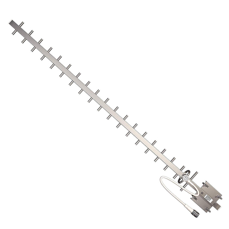 Tupavco TP513 Yagi WiFi Antenna 2.4GHz (17dBi) Outdoor Directional Signal (H:25° V:24°) Long Distance Range (High-Gain Weatherproof) Wireless Network (Pole Mount) N-Female Pigtail Connector