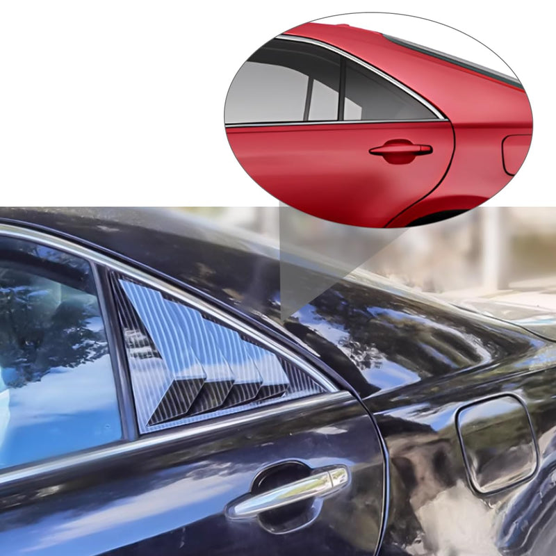for Toyota Camry 2006 2007 2008 2009 2010 2011 Window Louvers Front Side Racing Style Sport ABS Window Louvers Air Vent Scoop Shades Cover Blinds Trim Exterior Accessories 2PCS(Carbon Fiber) For 6Th Camry 2006-2011 Carbon Fiber