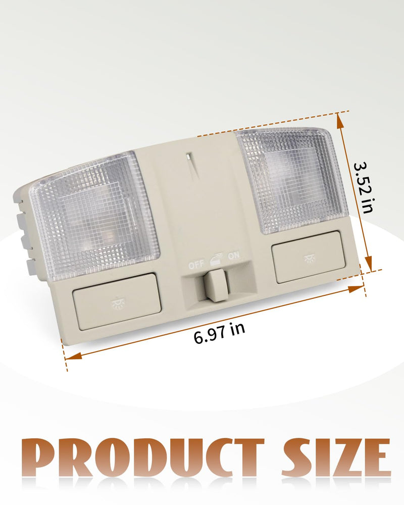 Overhead Console Dome Light Replacement LED Interior Roof Map Reading Lamp Fit for Mazda 3 2010 2011 2012 2013, Replace BBM4-69-970B-75 Without Sun Roof Mirror Side Lamp