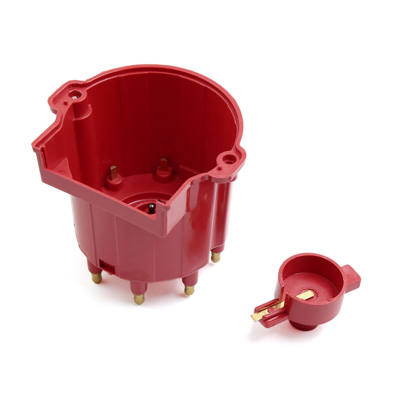 uxcell 8406 Car Ignition Distributor Cap and Rotor Kit External Coil for Chevrolet Suburban C1500 C2500 C3500 for GMC K1500 Jimmy 8 Cylinder Engine DC 12V