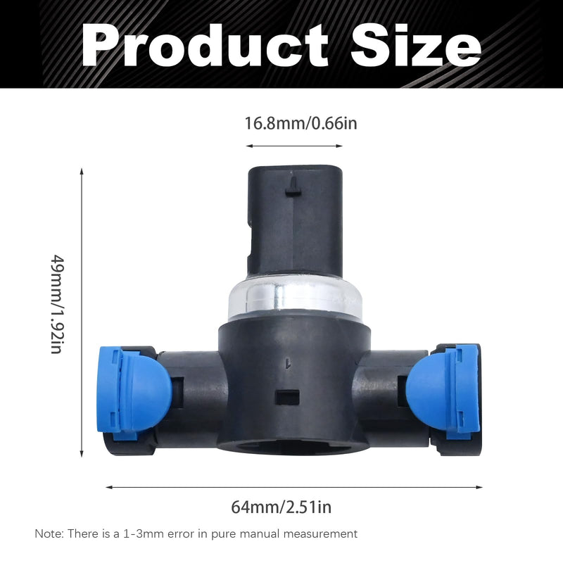 Fuel Pressure Sensor Replacement for Volvo S60 T5 T6 S80 V60 V90 XC40 XC60 V60 V90 S80 S90 2014-2019 Fuel Injection Pressure Sensor Replace# 31432653 31478293 31405791 31372030
