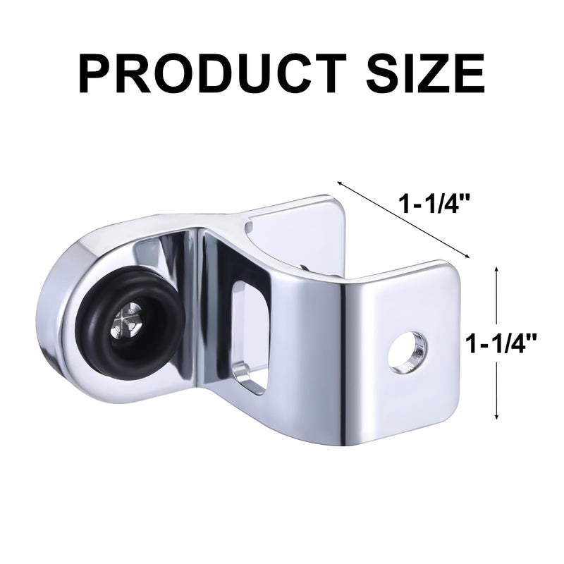 3 Pack Bathroom Stall Door Latch Bathroom Partition Hardware Die Cast Zamac Bracket for 1-1/4 Inch Doors 3