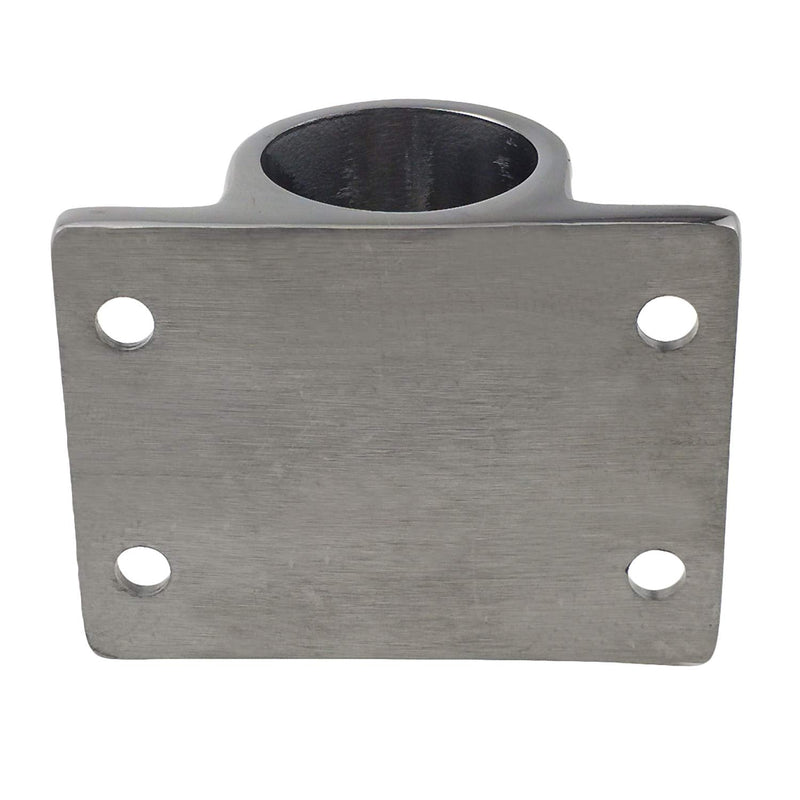 Pair Marine Boat Hand Rail Fitting 316 Stainless Steel 90 Degree Stanchion Rectangle Base Mount Hand Rail Fitting for 7/8inch (22mm) Tube For 7/8"o.d Tube