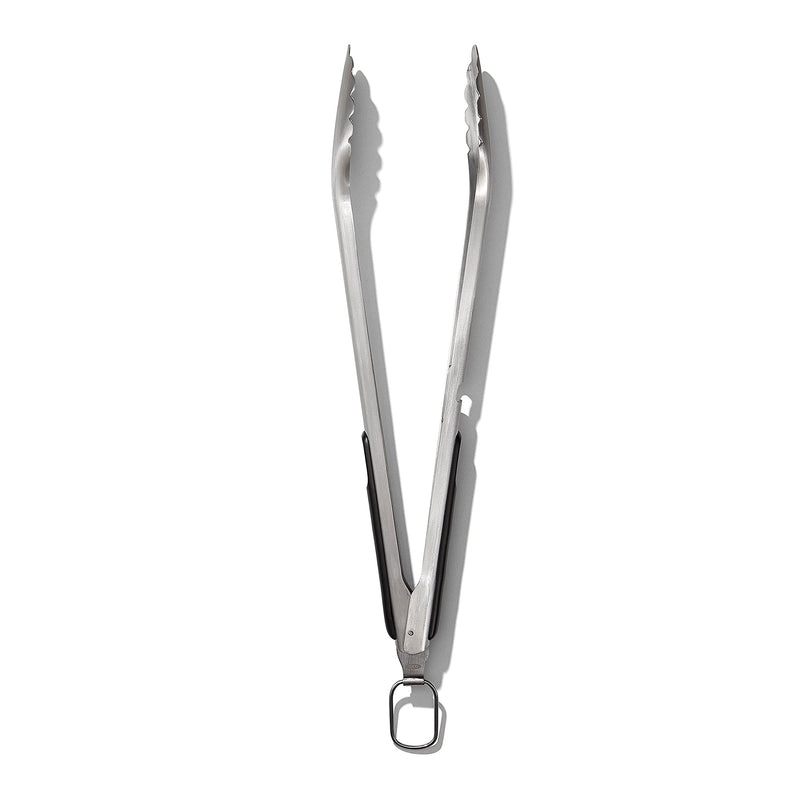 OXO Good Grips Grilling Tools, 3pc Set-Tongs, Turner Rest, Black 3pc Set - Tongs, Turner and Tool Rest
