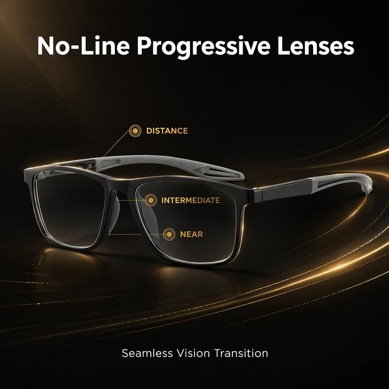 Vision Sync Glasses, Auto Focus Varifocal Glasses, Smart Adaptive Eyewear with UV & Anti Blue Light Protection 2.0 Unknown modifier