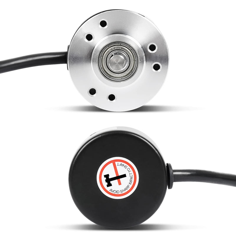 Incremental Optical Rotary Encoder for Arduino 600P/R Wide Voltage Power Supply DC 5-24V 6mm Shaft Quadrature