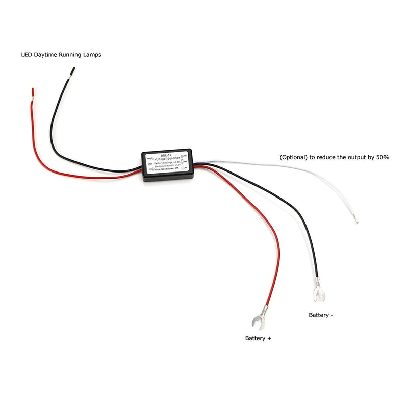 iJDMTOY LED Daylight DRL Automatic On/Off Switch Controller Module Box (Enable DRL Turn On When Engine Starts)