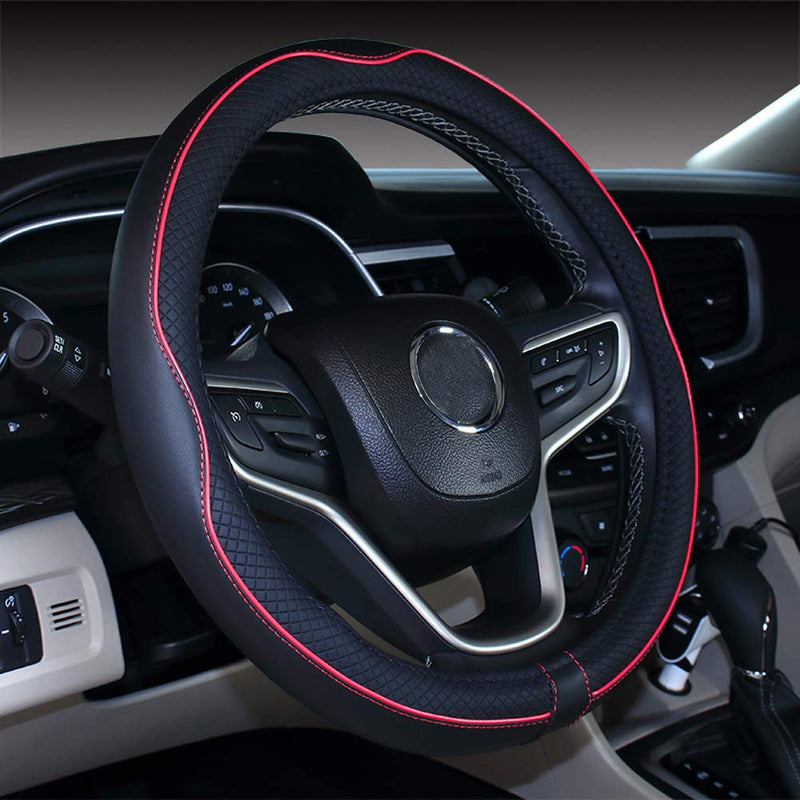 Mayco Bell 2019 New Microfiber Leather Car Extra Large Steering Wheel Cover for Big Trucks (20'',Red) Red 20''