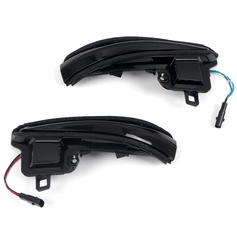 HIGH FLYING Car Accessories Side Mirrors LED Sequential Dynamic Blackout Turn Signal Lights Indicator 2pcs/Pair for Toyota Tacoma 16-23, RAV4 XA50 19-24, Highlander XU70 2020-2024 (Blackout)