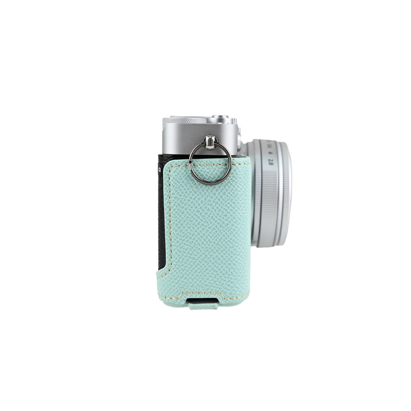 X-E5 Case, Handmade PU Leather FullBody Camera Case Bag Cover for Fujifilm X-E5 XE5 Bottom Opening Version + Neck Strap (Blue) Blue
