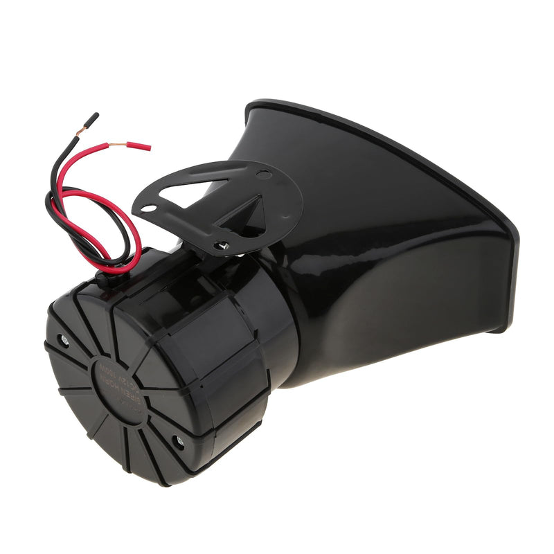 7 Tone Sound Loud Car Siren Vehicle Horn Hooter/Ambulance/Siren/Traffic Sound with Black Remote Controller 12V 100W (1PC Remote Controller)