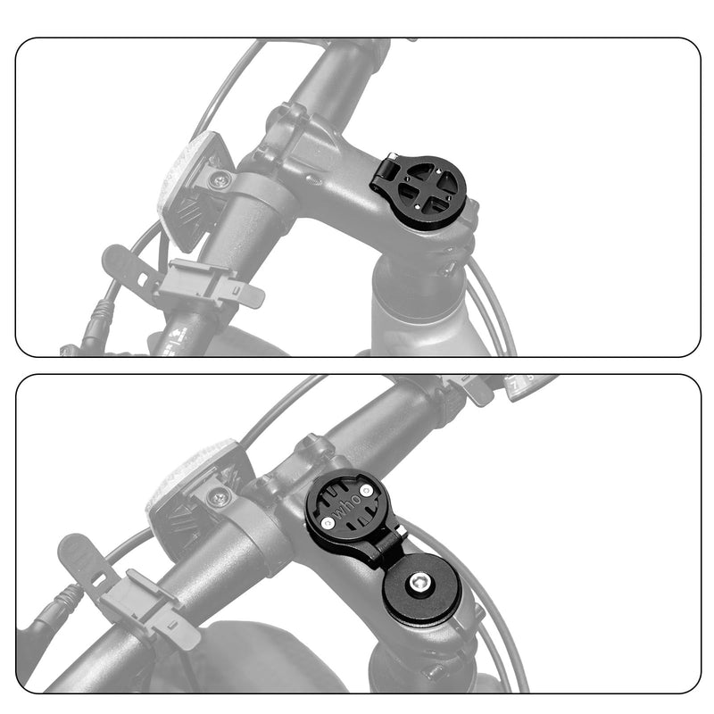 Bike Computer Out Front Stem Mount | Adjustable Handlebar Mount with Top Cap for Garmin Edge Wahoo Elemnt & Bryton Rider,Includes Mount-Base & Screwdriver