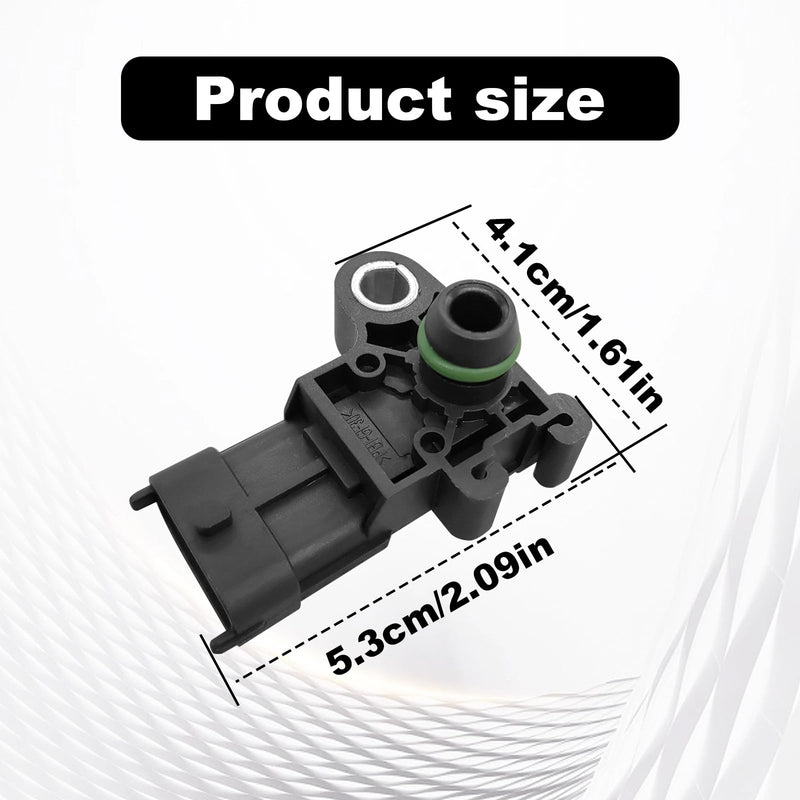 Manifold Absolute Air Pressure Map Sensor Compatible with Chevy 09-11 Aveo 07-19 Impala, 08-19 Buick Enclave, 07-13 GMC Sierra 1500,#55573248 Map Manifold Absolute Pressure Sensor Air Intake Switch