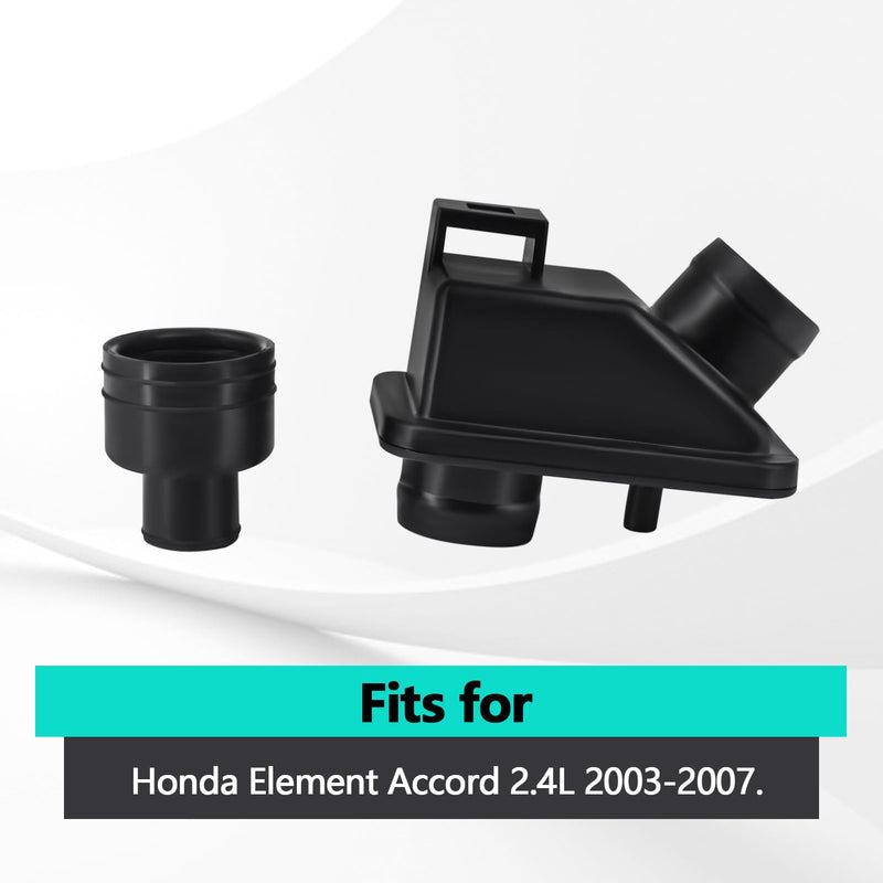 Intake Tube and Breather Joint Compatible with Honda Element Accord 2.4L 2003-2007 Replaces 17152-RAA-A00, 17138-RAA-A00