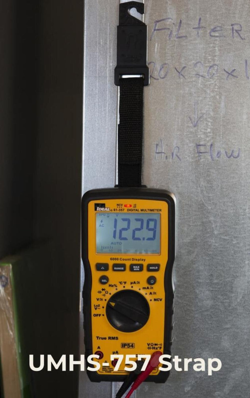 Ideal Electrical Universal Magnetic Hanging Strap - Compatible with Many of IDEAL's Testers Including Multimeters and Clamp Meters (UMHS-757)
