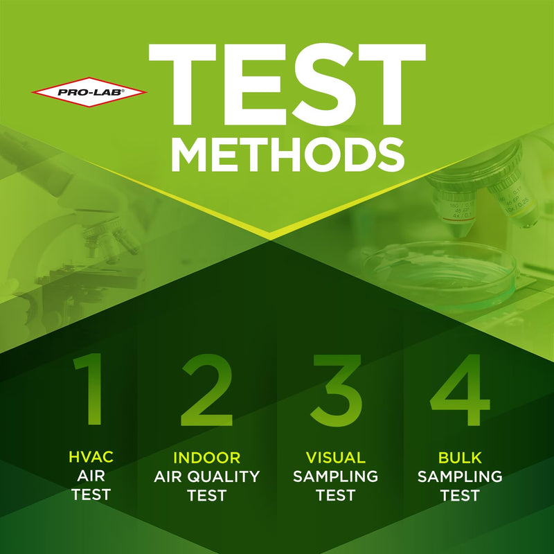 PRO-LAB DIY Mold Test Kit - 1 LAB FEE Included (3 Test Methods: Air, Surface, Bulk.) AIHA Accredited Lab Analysis, Expert Consultation and Return Shipping Included