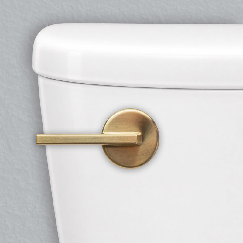 Korky StrongARM Metal Toilet Handle and Lever - Universal to Fit Front, Angled, Side, Left, and Right Mount Toilets - Contemporary Style in Brushed Gold