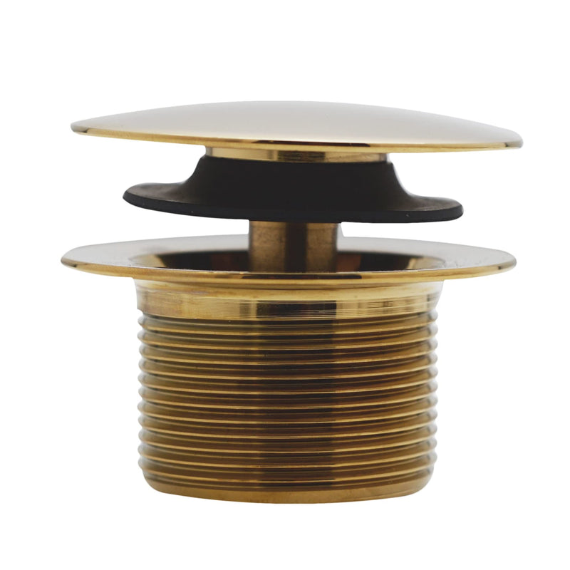 Westbrass D560RK-01 SCH. 40 PVC 1-1/2" Coarse Thread Plumber's Pack Tip-Toe Bathtub Drain Plug with Linear Overflow Faceplate, Tee & Elbows, Polished Brass 1-Pack