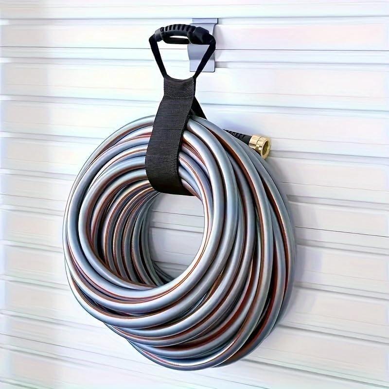 Heavy Duty Cord Storage Straps, Reusable Extension Cord Organizer Wraps with Carry Handle, Durable Strap Holder for Garden Hoses, RV Cables, Industrial Electrical Wire Accessories (Small) Small
