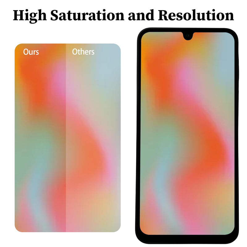 for Samsung Galaxy A16 5G Screen Replacement with Ear Speaker Side Button | Vibration Motor A166U Front LCD Incell Display Touch Digitizer Frame Assembly Repair Kits A166E A166B A166W