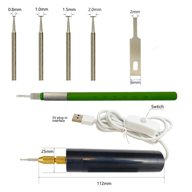 Damaged Screw Removal for iPhone, iPhone Repair Tool, Broken Screw Extractor Kit for Cell Phone,Targetting Small Screw Damaged can not Screw Out by Screwdriver, USB 5V2A Adapter Required